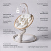 HARPPA Electric Baby Swing for Infants with Remote Control, 5 Speeds, 10 Melodies, Timer
