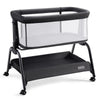 HARPPA Baby Bassinet Bedside Sleeper, 6 Height Adjustable Baby Bassinet for Infants