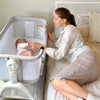 HARPPA 3 in 1 Baby Bedside Bassinet Sleeper, Baby Bassinet with Rocking and 5 Heights Adjustable