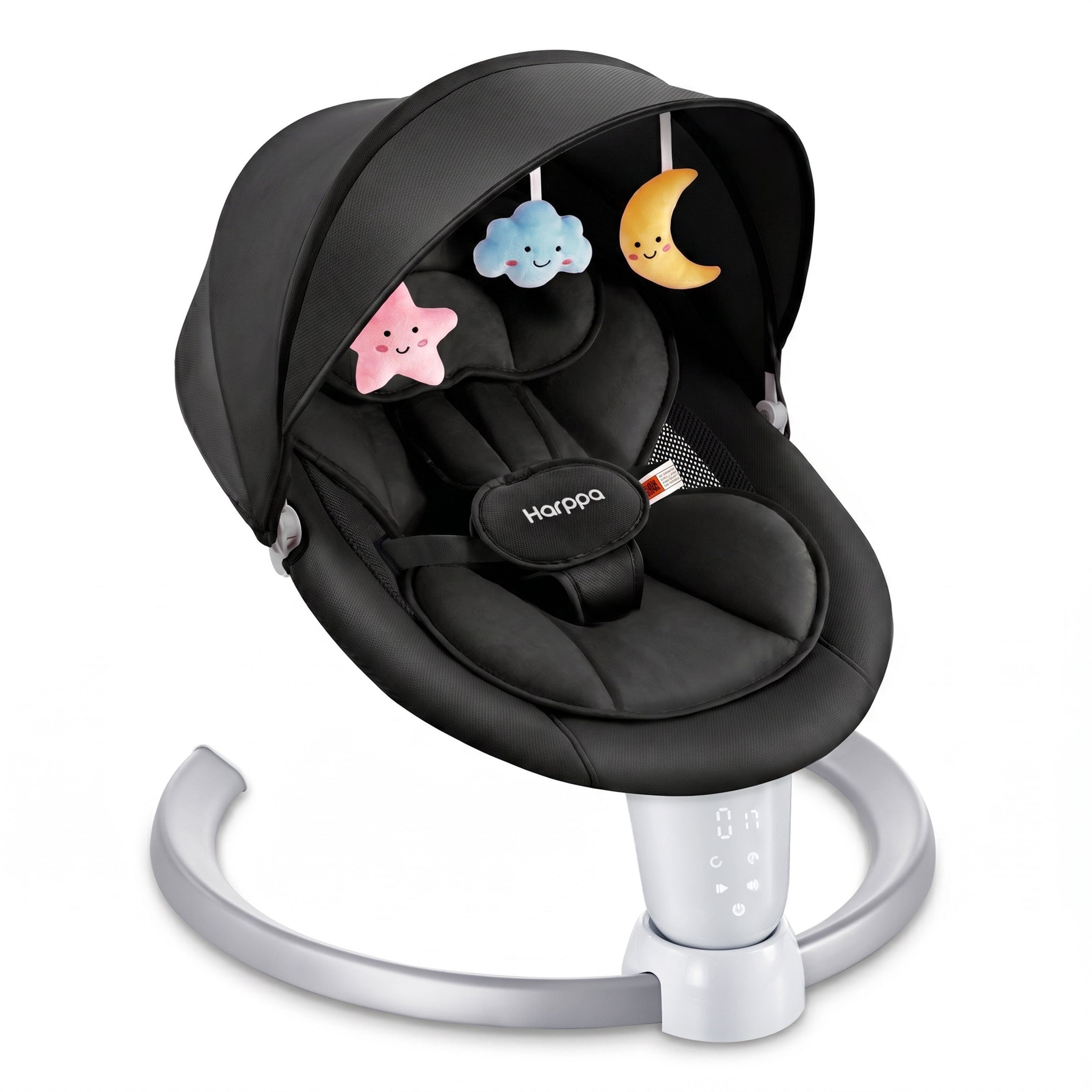 HARPPA Electric Baby Swing for Newborns with Remote Control, 5 Sway Speed