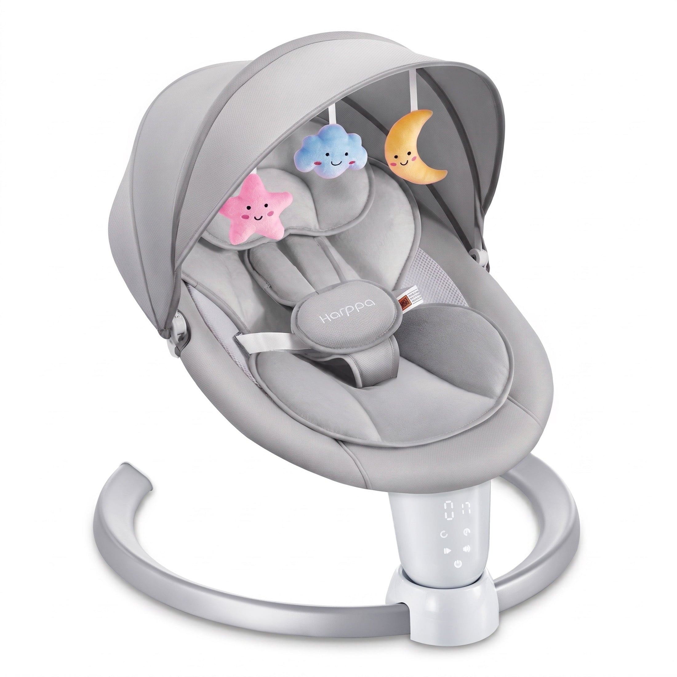 HARPPA Electric Baby Swing for Newborns with Remote Control, 5 Sway Speed