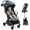 HARPPA Lightweight Baby Stroller for Toddlers, One-Hand Fold & Self-Standing, 15.4 lbs