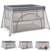 HARPPA Portable Travel Crib with Mattress, Foldable Playard for Baby and Toddler, 11lbs