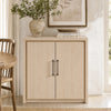 ARKANTOS Buffet Cabinet with Storage, Coffee Bar Cabinet with 2 Doors and Adjustable Shelf, Modern Farmhouse Kitchen Buffet Sideboard for Living Room, Kitchen, Beige