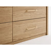 ARKANTOS Dresser for Bedroom, 6 Drawer Double Dresser, Modern Chest of Drawers with Deep Drawers, Wooden TV Stand for Living Room, Hallway, Gold