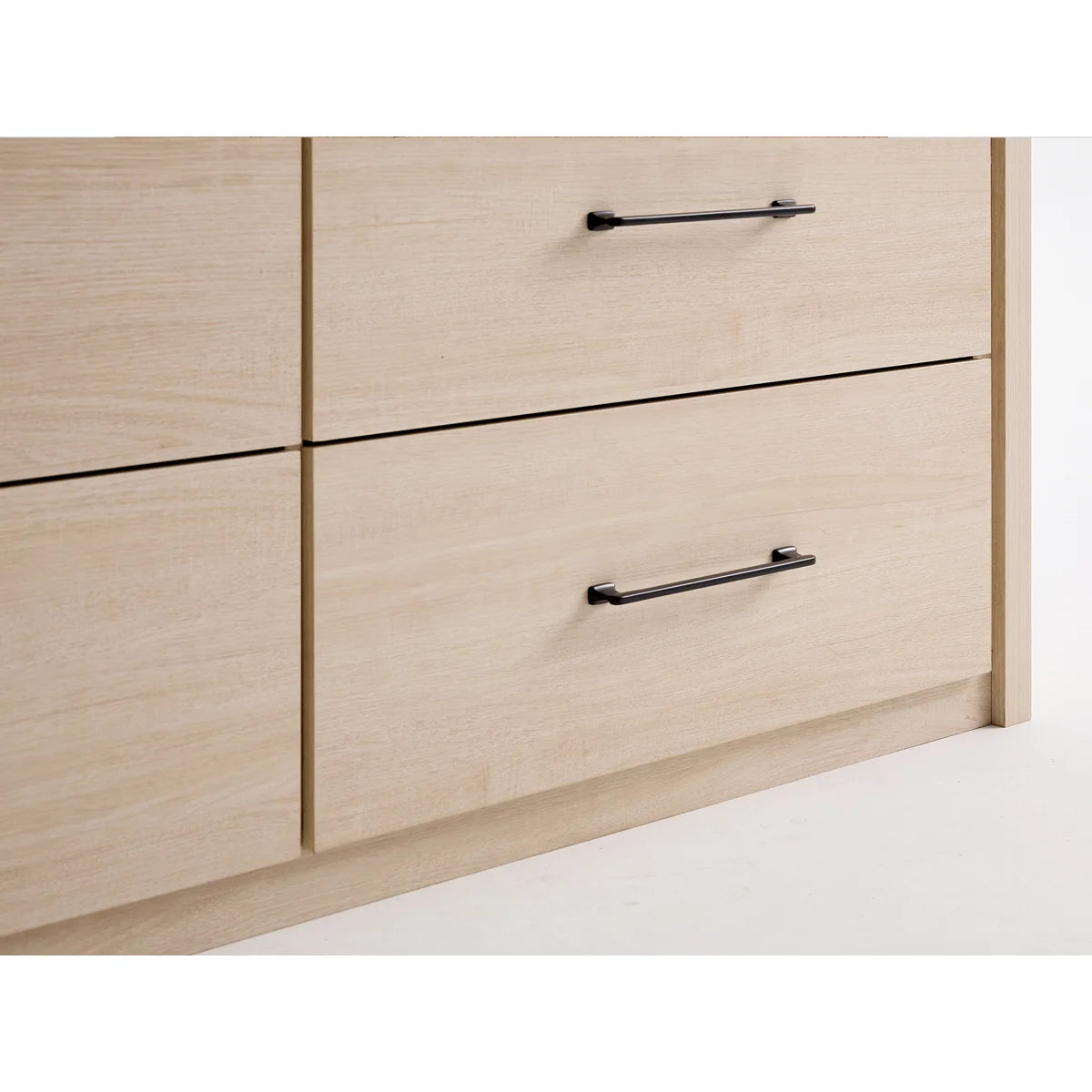 ARKANTOS Dresser for Bedroom, 6 Drawer Double Dresser, Modern Chest of Drawers with Deep Drawers, Wooden TV Stand for Living Room, Hallway, Light Oak