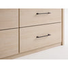 ARKANTOS Dresser for Bedroom, 6 Drawer Double Dresser, Modern Chest of Drawers with Deep Drawers, Wooden TV Stand for Living Room, Hallway, Light Oak