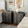 ARKANTOS 2 Drawer Nightstand with Charging Station