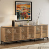 ARKANTOS Sideboard Buffet Cabinet with Grille Doors and Adjustable Shelf
