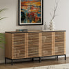 ARKANTOS Sideboard Buffet Cabinet with Grille Doors and Adjustable Shelf