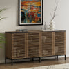 ARKANTOS Sideboard Buffet Cabinet with Grille Doors and Adjustable Shelf