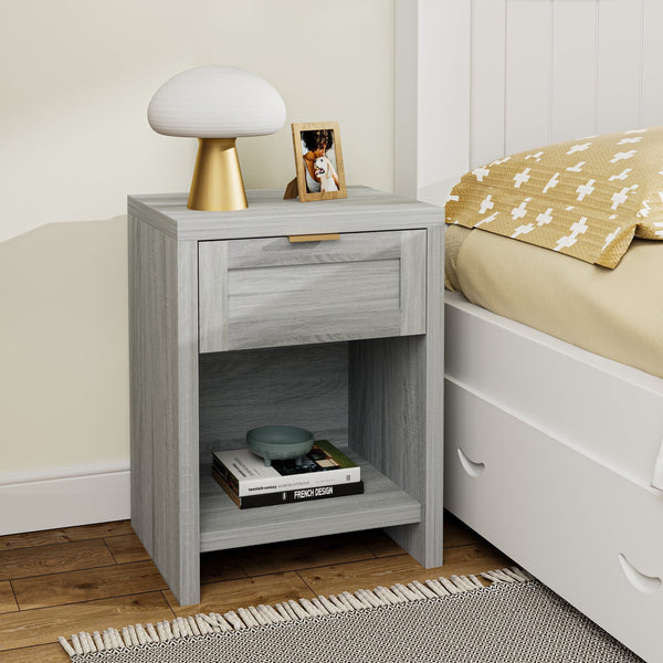 ARKANTOS Nightstand with Drawers Farmhouse Bedside Table for Bedroom