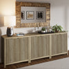 ARKANTOS Sideboard Buffet Cabinet with Fluted Panel Doors and Shelves