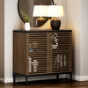 ARKANTOS Sideboard Buffet Cabinet with Grille Doors and Adjustable Shelf