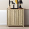 ARKANTOS Sideboard Buffet Cabinet with Fluted Panel Doors and Shelves