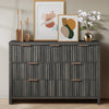 ARKANTOS Fluted  Drawer Dressers for Bedroom
